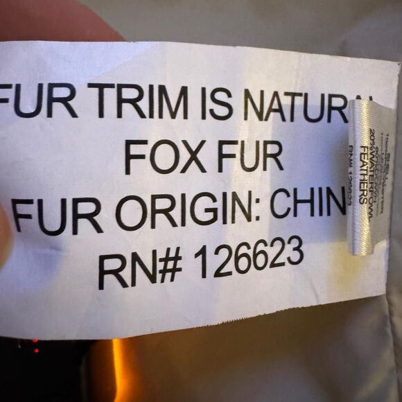 Hunter Down Puffer Coat XS Red Fur Trim Hood Water Resistant Winter Jacket - Picture 5 of 8